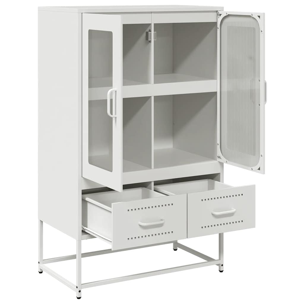 Ντουλάπι Λευκό 68x39x111,5 εκ. από Χάλυβα - Pakobazaar