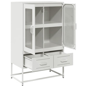 Ντουλάπι Λευκό 68x39x111,5 εκ. από Χάλυβα - Pakobazaar