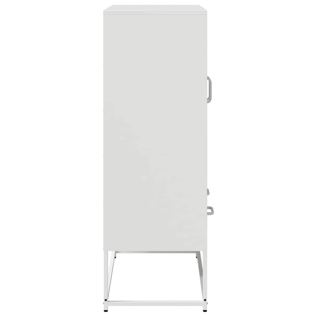 Ντουλάπι Λευκό 68x39x111,5 εκ. από Χάλυβα - Pakobazaar