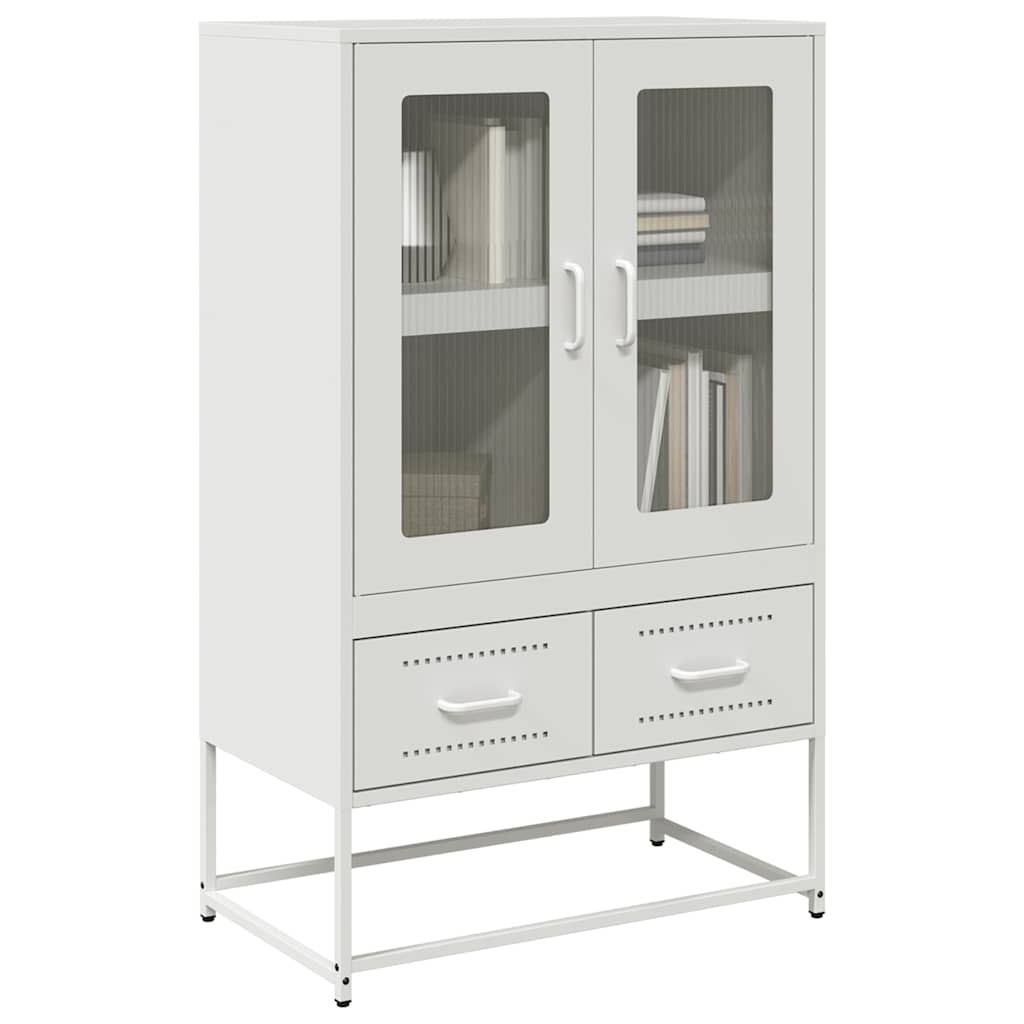 Ντουλάπι Λευκό 68x39x111,5 εκ. από Χάλυβα - Pakobazaar