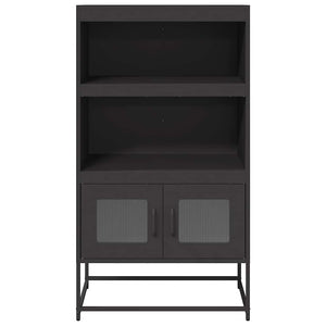 Highboard Μαύρο 68x39x123 cm Χάλυβας