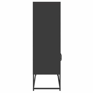 Highboard Μαύρο 68x39x123 cm Χάλυβας