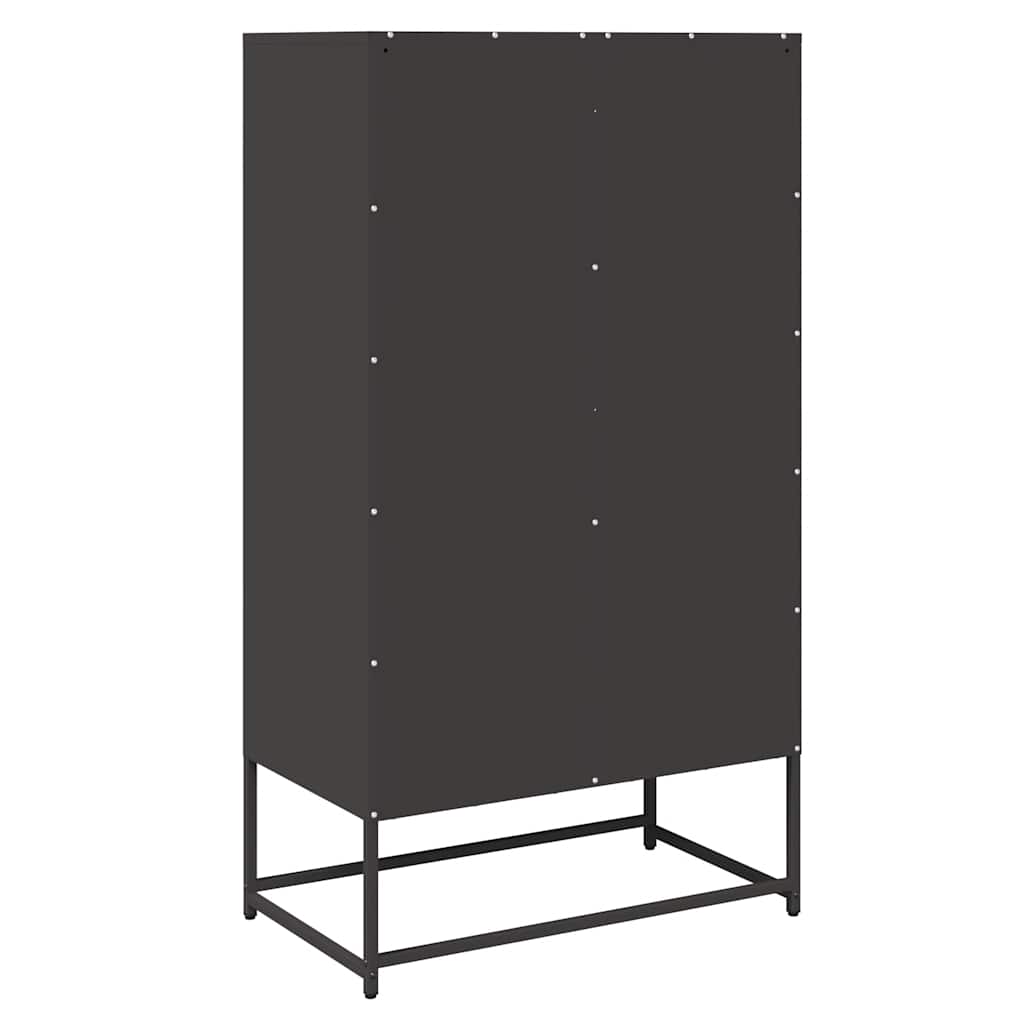 Highboard Μαύρο 68x39x123 cm Χάλυβας