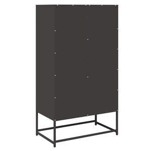 Highboard Μαύρο 68x39x123 cm Χάλυβας