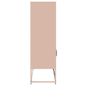 Highboard Ροζ 68x39x123 cm Ατσάλι - Pakobazaar