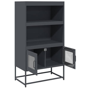 Highboard Ανθρακί 68x39x123 cm Χάλυβας - Pakobazaar