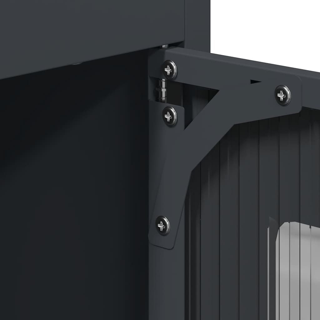 Highboard Ανθρακί 68x39x123 cm Χάλυβας - Pakobazaar