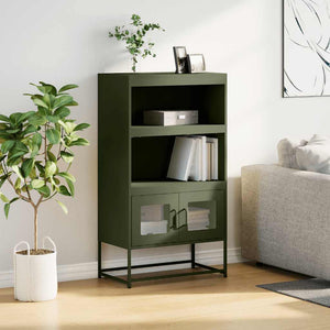 Highboard Ελαιοπράσινο 68x39x123 cm Ατσάλι