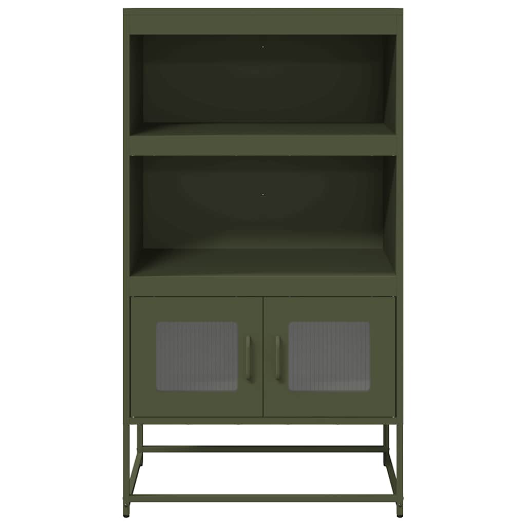 Highboard Ελαιοπράσινο 68x39x123 cm Ατσάλι