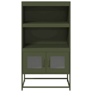 Highboard Ελαιοπράσινο 68x39x123 cm Ατσάλι