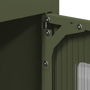 Highboard Ελαιοπράσινο 68x39x123 cm Ατσάλι