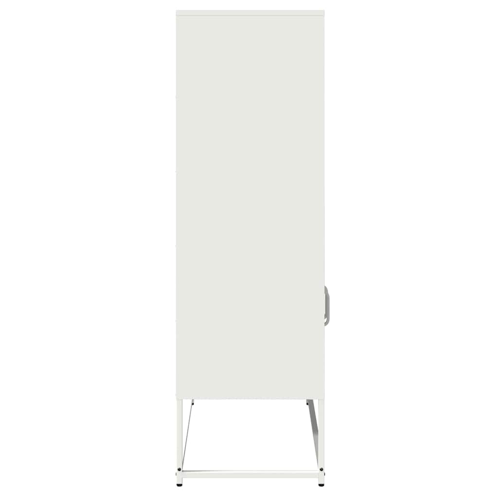 Highboard Λευκό 68x39x123 cm Ατσάλι