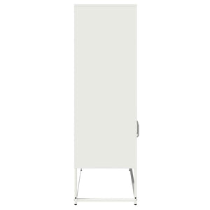 Highboard Λευκό 68x39x123 cm Ατσάλι