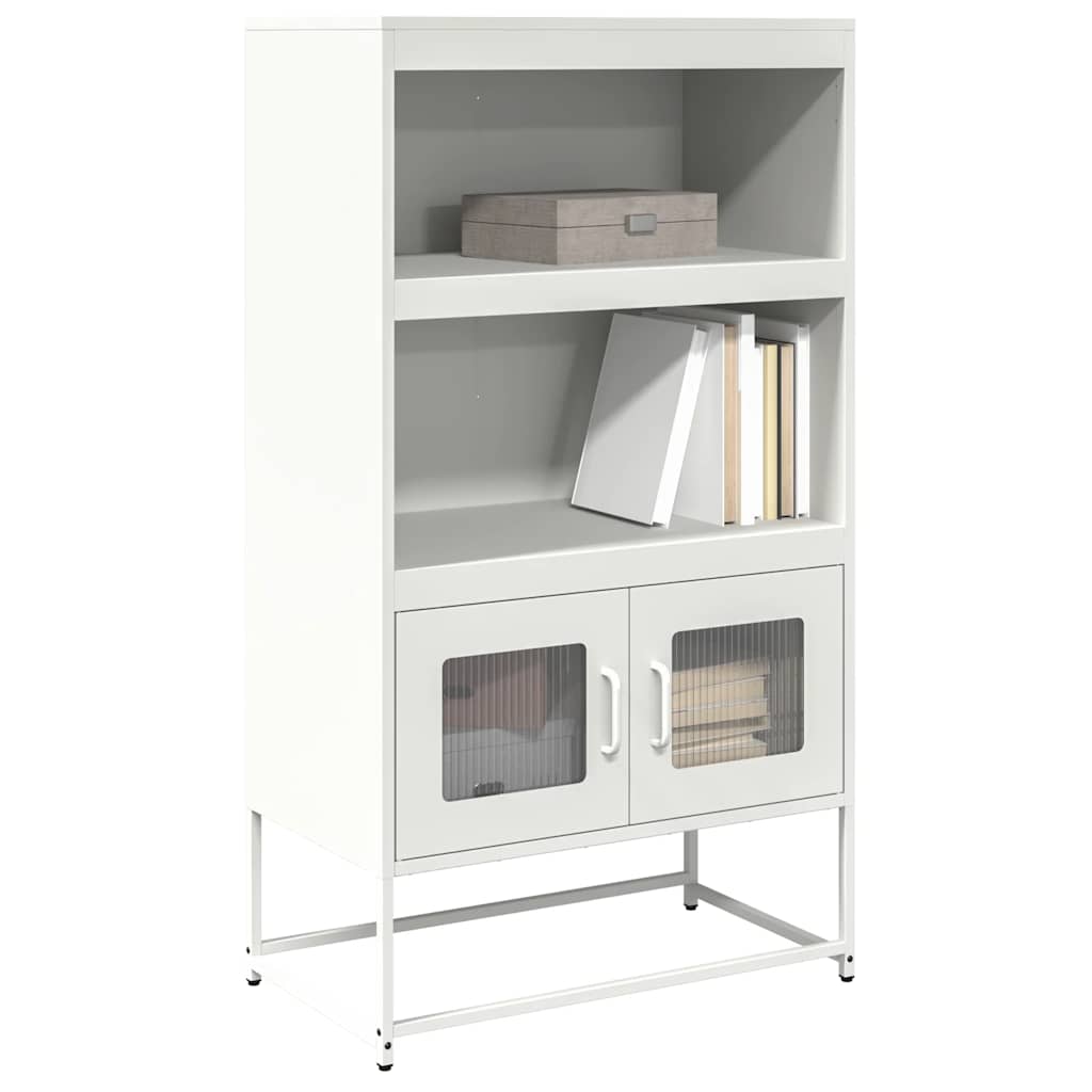 Highboard Λευκό 68x39x123 cm Ατσάλι
