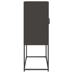 Highboard Μαύρο 68x39x107 cm Ατσάλι - Pakobazaar