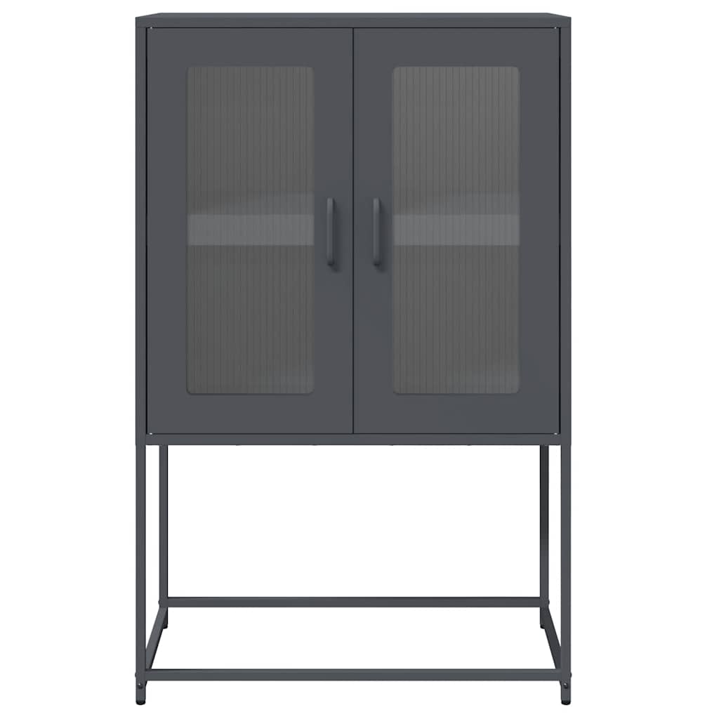 Highboard Ανθρακί 68x39x107 cm Χάλυβας