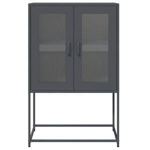 Highboard Ανθρακί 68x39x107 cm Χάλυβας