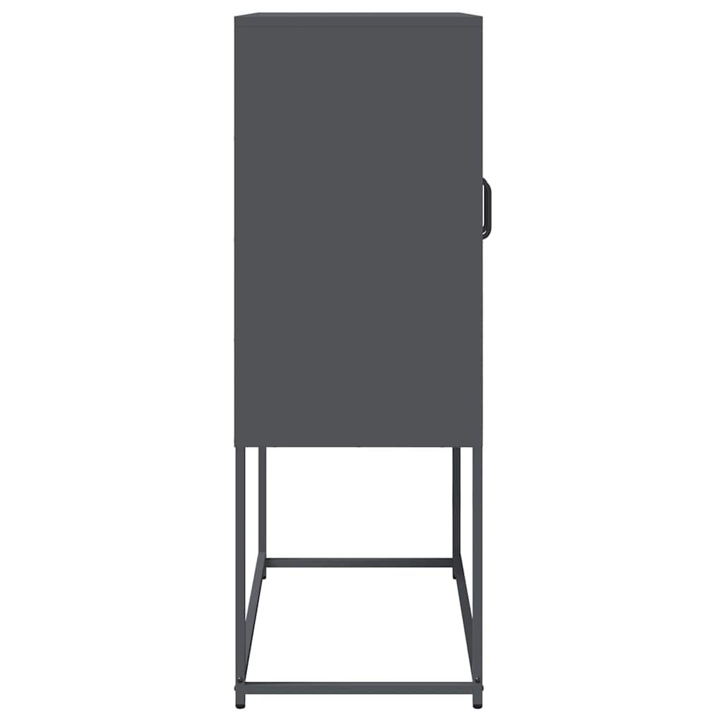 Highboard Ανθρακί 68x39x107 cm Χάλυβας