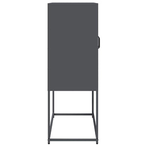 Highboard Ανθρακί 68x39x107 cm Χάλυβας