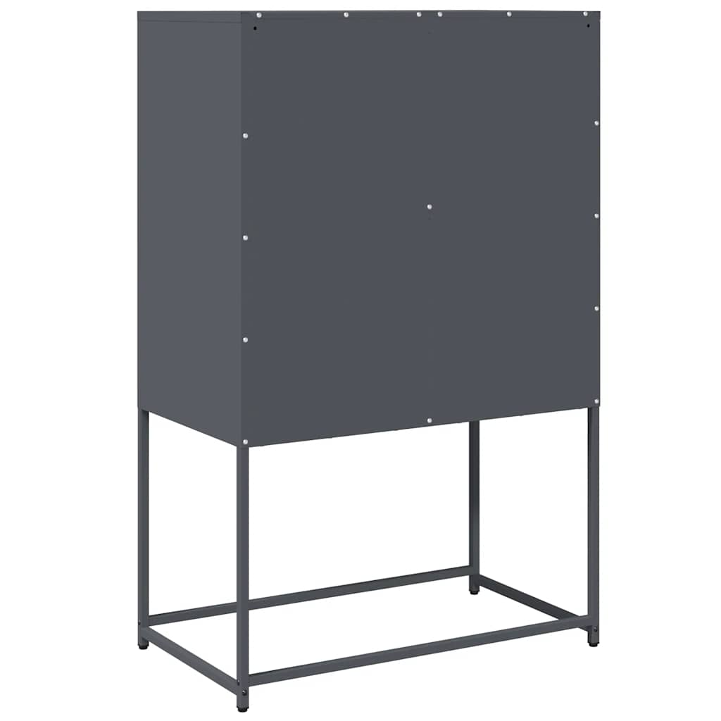 Highboard Ανθρακί 68x39x107 cm Χάλυβας