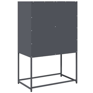 Highboard Ανθρακί 68x39x107 cm Χάλυβας