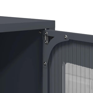 Highboard Ανθρακί 68x39x107 cm Χάλυβας