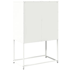 Highboard Λευκό 68x39x107 cm Ατσάλι