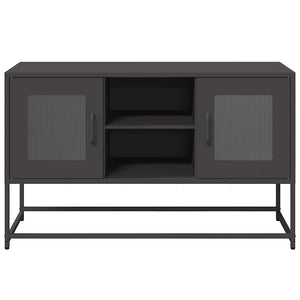 Έπιπλο Τηλεόρασης Μαύρο 100,5x39x60,5 εκ. Ατσάλινο