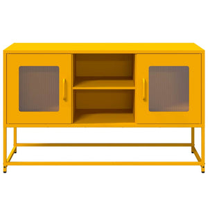 Έπιπλο Τηλεόρασης Μουσταρδί Κίτρινο 100,5x39x60,5εκ. από Ατσάλι