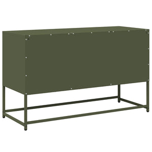 Έπιπλο Τηλεόρασης Πράσινο Λαδί 100,5x39x60,5 εκ. από Ατσάλι