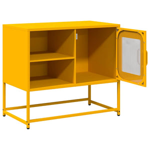 Έπιπλο Τηλεόρασης Μουσταρδί Κίτρινο 68x39x60,5 εκ. από Ατσάλι