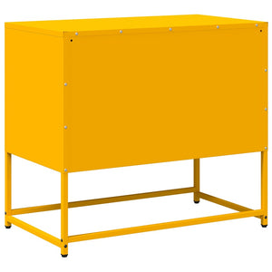 Έπιπλο Τηλεόρασης Μουσταρδί Κίτρινο 68x39x60,5 εκ. από Ατσάλι