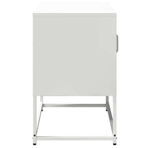 Έπιπλο Τηλεόρασης Λευκό 68x39x60,5 εκ. από Χάλυβα