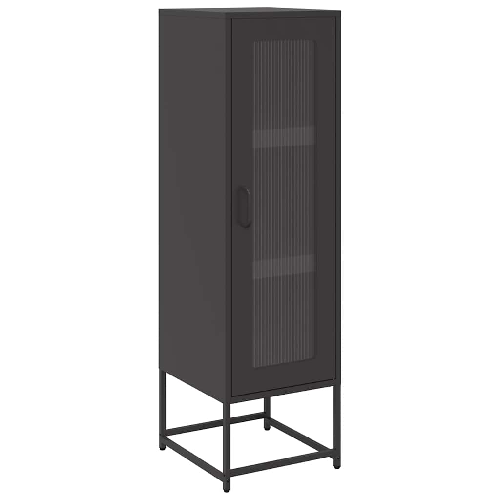 Highboard Μαύρο 36x39x123 cm από χάλυβα ψυχρής έλασης - Pakobazaar