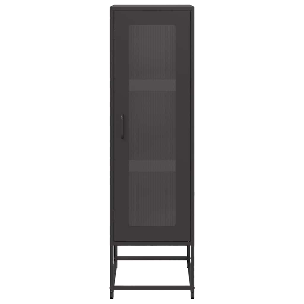 Highboard Μαύρο 36x39x123 cm από χάλυβα ψυχρής έλασης - Pakobazaar