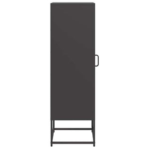 Highboard Μαύρο 36x39x123 cm από χάλυβα ψυχρής έλασης - Pakobazaar