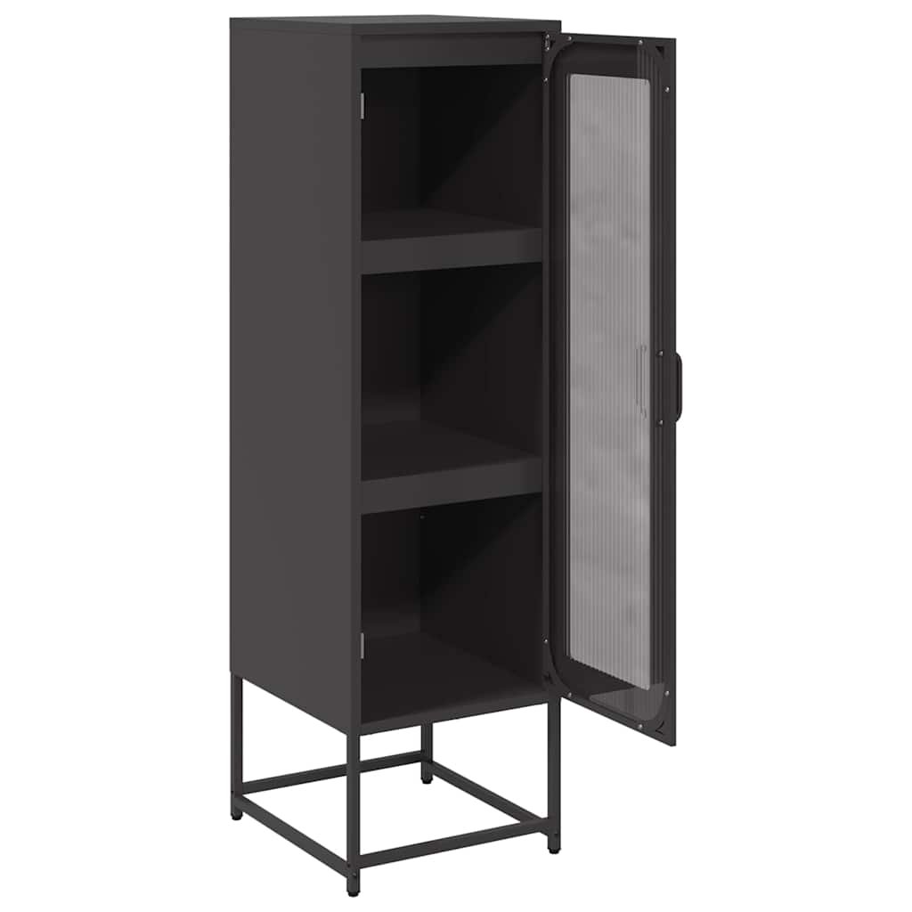 Highboard Μαύρο 36x39x123 cm από χάλυβα ψυχρής έλασης - Pakobazaar