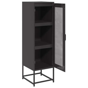 Highboard Μαύρο 36x39x123 cm από χάλυβα ψυχρής έλασης - Pakobazaar