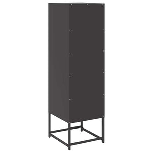 Highboard Μαύρο 36x39x123 cm από χάλυβα ψυχρής έλασης - Pakobazaar