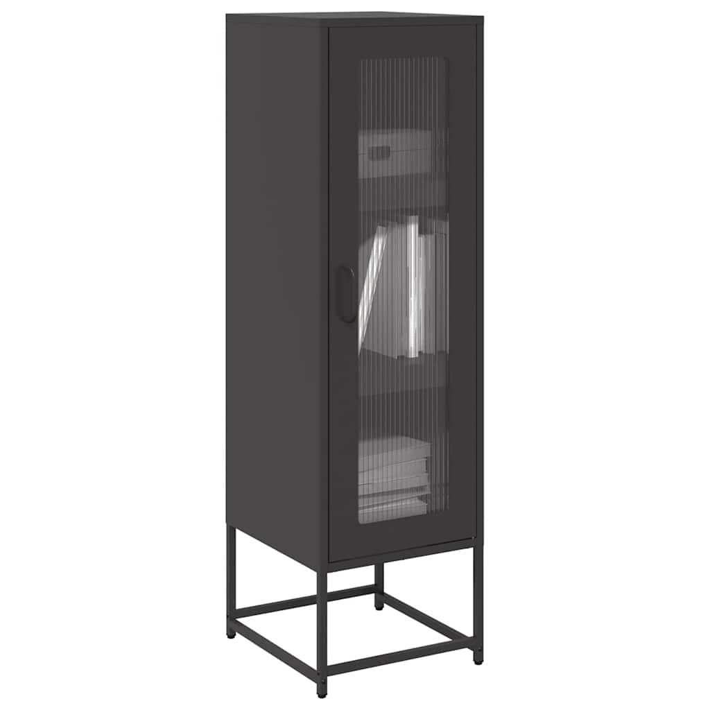 Highboard Μαύρο 36x39x123 cm από χάλυβα ψυχρής έλασης - Pakobazaar
