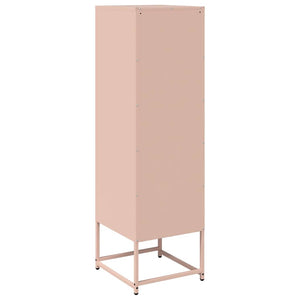 Highboard Ροζ 36x39x123 cm Ατσάλι ψυχρής έλασης