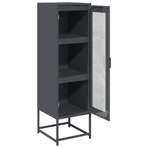 Highboard Ανθρακί 36x39x123 cm Ατσάλι ψυχρής έλασης - Pakobazaar