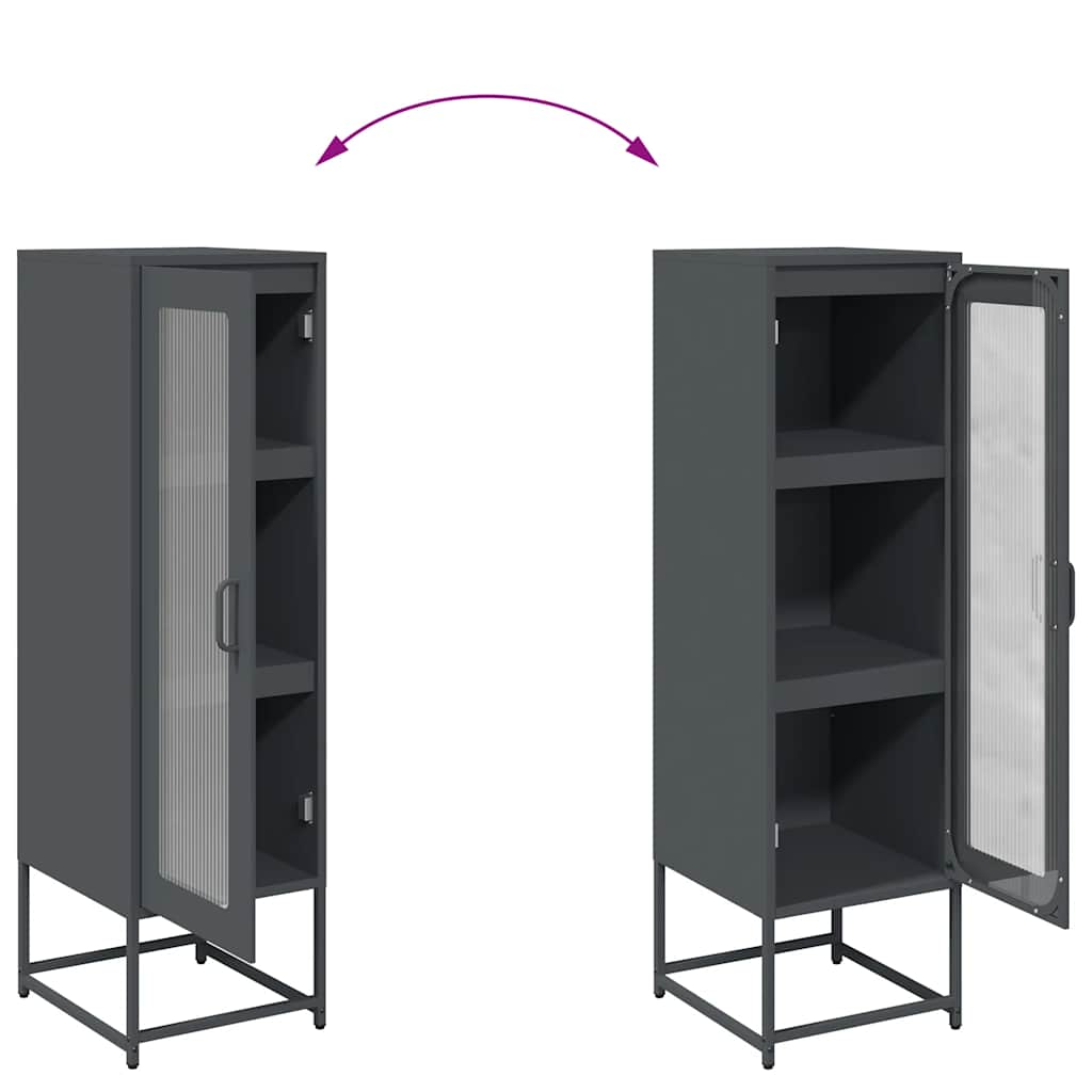 Highboard Ανθρακί 36x39x123 cm Ατσάλι ψυχρής έλασης - Pakobazaar
