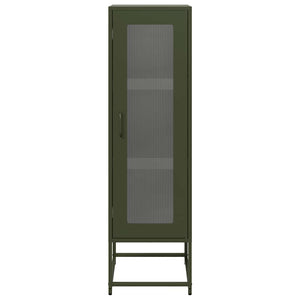 Highboard Ελαιοπράσινο 36x39x123 cm Ατσάλι ψυχρής έλασης - Pakobazaar