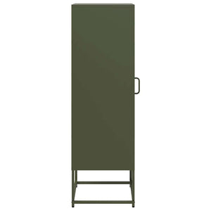 Highboard Ελαιοπράσινο 36x39x123 cm Ατσάλι ψυχρής έλασης - Pakobazaar