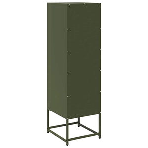Highboard Ελαιοπράσινο 36x39x123 cm Ατσάλι ψυχρής έλασης - Pakobazaar