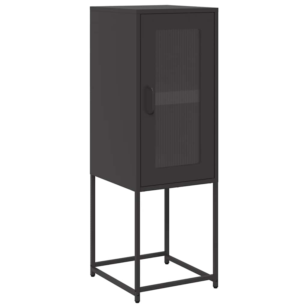 Sideboard Μαύρο 36x39x107 cm από χάλυβα ψυχρής έλασης