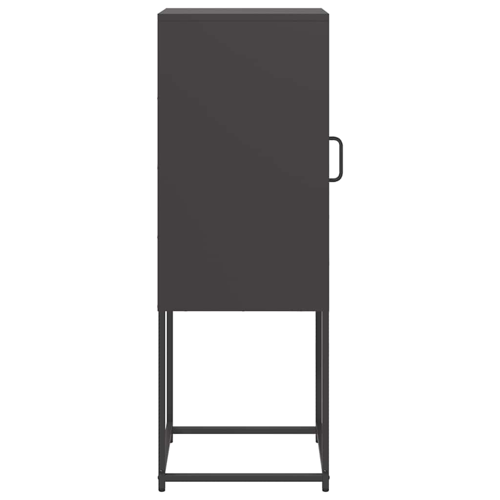 Sideboard Μαύρο 36x39x107 cm από χάλυβα ψυχρής έλασης