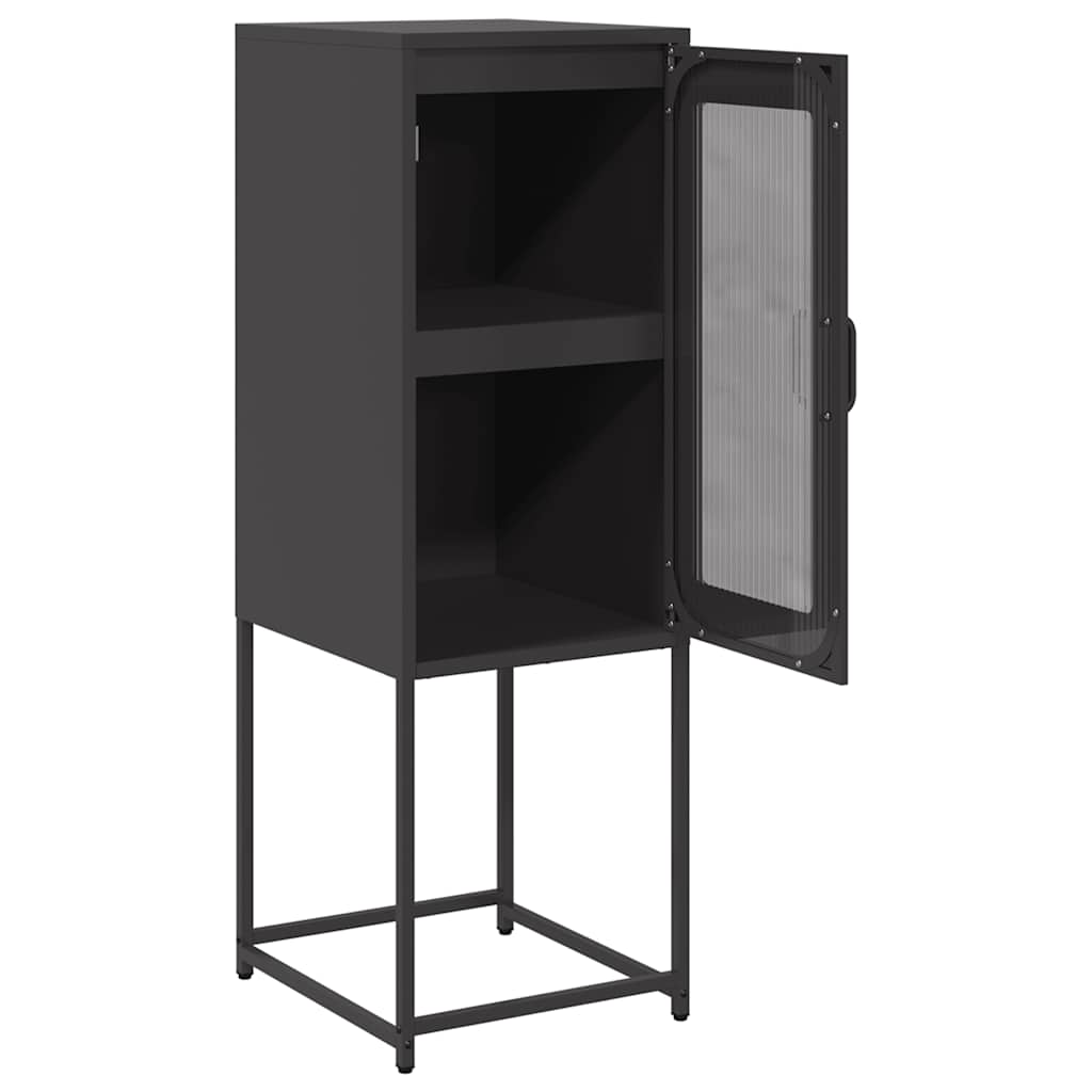 Sideboard Μαύρο 36x39x107 cm από χάλυβα ψυχρής έλασης