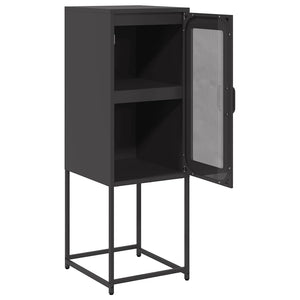 Sideboard Μαύρο 36x39x107 cm από χάλυβα ψυχρής έλασης